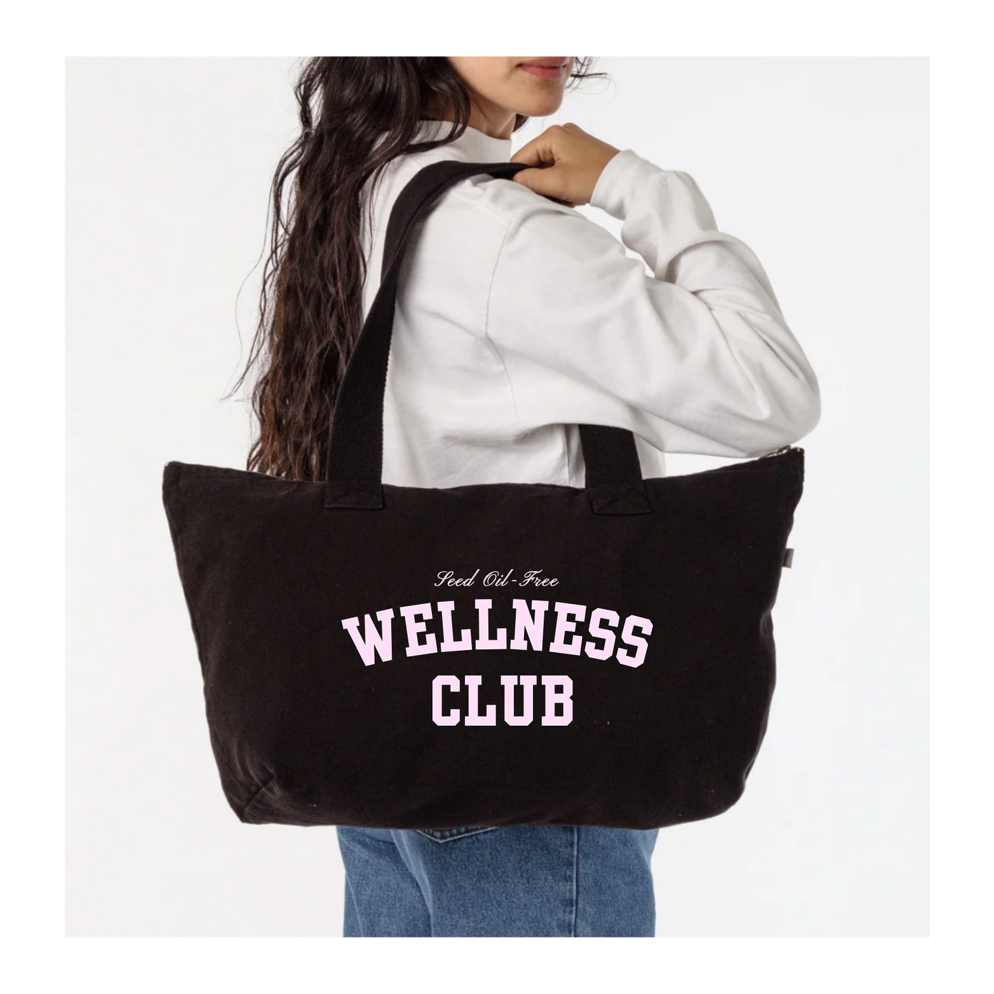 Seed Oil-Free Wellness Club Zip Tote