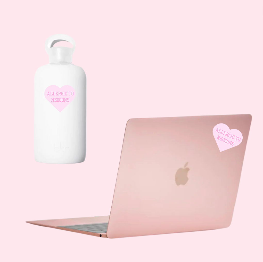 Allergic To Neocons Sticker.