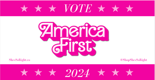 Vote America First Bumper Sticker