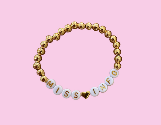 Miss Info 14K Gold-Filled Bead Bracelet