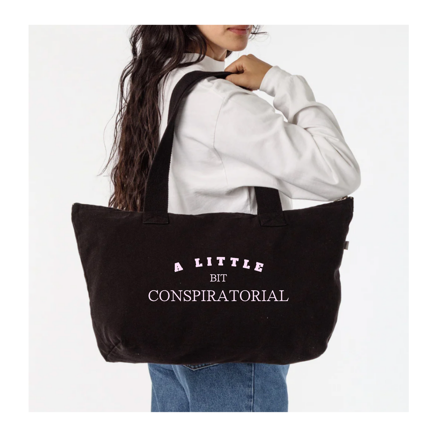 A Little Bit Conspiratorial Zip Tote