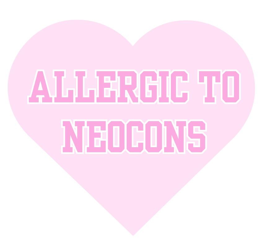 Allergic To Neocons Sticker.