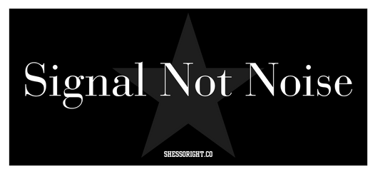 Signal Not Noise Bumper Sticker