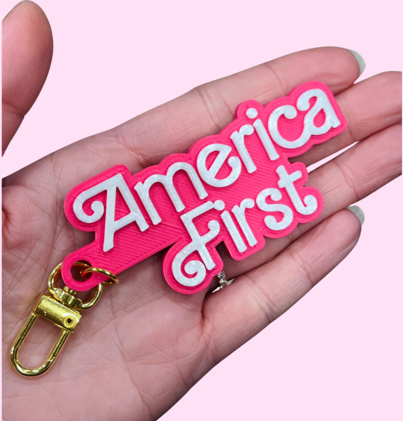 America First Keychain